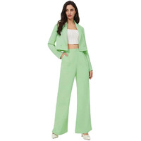 Kotty Women's Co-Ords Solid Dress Set Light Green