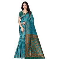 Sugathari Women's Banarasi Saree Pure Kanjivaram Silk Soft New Ladies 2024 Design Wear Pattu Sarees Latest Cotton Party Sari Collections With Blouse Piece For Wedding Sadi (Pari-186-Rama)