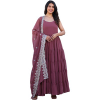 Fashion Basket Pink Georgette Anarkali Kurta For Women