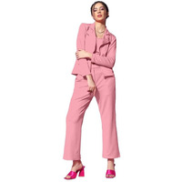 Selvia Women's Full Sleeve Lycra Sweetheart Neck 3 Piece Blazer Co-Ords Dress (485Tk10684Na-L_Peach1) Peach