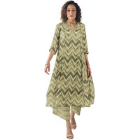 Toochki Salwar Suit Set For Women | Kurta Set For Women | Zig Zag Printed Salwar Suits | Ethnic Wear Salwar Suits | Two Piece Kurta Set | Salwar Kurta Set For Women | A Line Salwar Suit Set