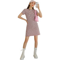 Dhruvi Trendz Womens Lycra Women Western Dresses Regular Fit A-Line (Dt-Wd1124_Pink_2Xl)