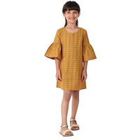 Fabindia Kids Dobby Weave Dress Cotton_6-8Y
