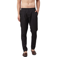 See Designs Men's Cotton Black Solid Trouser Style Casual Style Pyjamas - Sdpj105Xxl (2Xl)
