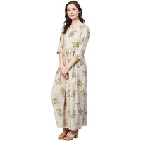Idalia Skin Toned Floral Print Dress
