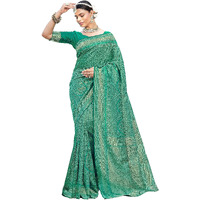 Glory Sarees Womens Banarasi Silk Saree With Blouse Piece (Premium_Silk107_Rama)