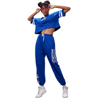 Bewakoof X Official Minions Merchandise Women's Cord Graphic Printed 100% Cotton Co-Ord Set - Oversized Fit, Round Neck, Half Sleeves_596585_Blue_M