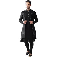 Kisah Kurta Pajama Set For Men With Modi Jacket  Ethnic Kurta For Man | Wedding Dress Set & Traditional Outfit, Peanut, 38
