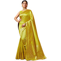 Leriya Fashion Women's Cotton Silk Saree (Lf-S2395_Yellow)