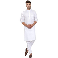 Lookmark Men's Cotton Blend Yellow Straight Kurta(Kurta 04-Xxl_)