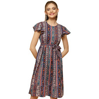 Oomph! Women's Western & Fusion Wear Western Dresses For Women Multicolor - Md804
