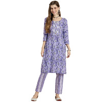 Shiv Textiles Cotton Kurta Set For Women.(9002-Grey-M)