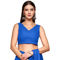 Oomph! Readymade Blouse For Women, Cotton, Sleeveless, V-Neck, Rbbl602