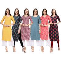 Pinkmint Women's Crepe Digital Print Straight Kurta (M-350-335-347-351-346-345-M)