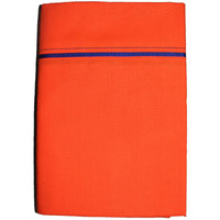 Prakasam Cotton Mens Single Colour Dhoti/Single Mundu/1.30X2.00 Meter Single Dhoti (Orange)