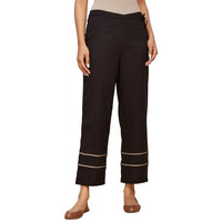 Fabindia Women's Regular Overalls (20023629_Black