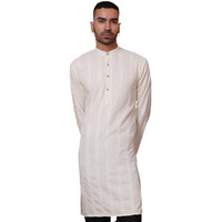 Jompers White Sequins Embroidered Kurtas For Men. (White, Xxl)