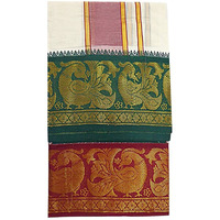 Prakasam Cotton Mens Panjakejam Dhoti & Towel Set (9X5-003)