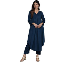 Varanga Women's Purple Floral Printed Straight Kurta Set  Elegant & Comfortable Ethnic Wear For Women, Perfect For Casual & Festive Occasions