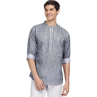 Be Active Men's Cotton Solid Regular Shirt (Rf0027_Dark Grey