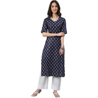 Idalia Indigo Blue Printed Kurta