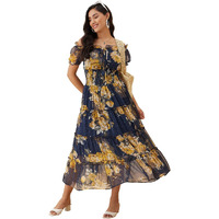 Rare Women's Regular Fit Dress (Ep7546E_Multi S)