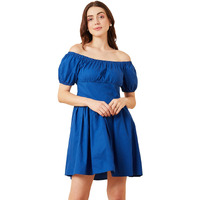 Rare Women's Regular Fit Dress (Ep8020A_Blue Xl)