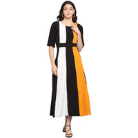 Purvaja Women's Corduroy Empire Waist Maxi Cocktail Dress (Lucy-022-Yw-Bl-3Xl_Black