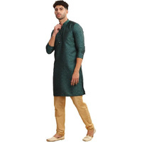 Be Active Men's Cotton Regular Kurta (My0003_Green