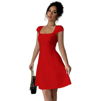 Greciilooks Dresses | Knee Lenght | Bodycon Women Dress | Summer Beach Wear | One Peice Dress For Women (In, Alpha, L, Red)