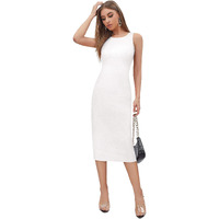 Toochki Dresses For Women | Dress For Women | Women Dress | One Piece Dress For Women Long |Bodycon Dresses | Bodycon Fit Dress | Midi Length Dress | Lycra Dress | Beach Outfits For Women White