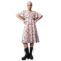 Purvaja Womens Fit & Flare Knee Length Dress (Wini-001-Glory_Brown_Large)