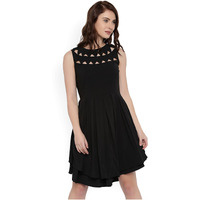 Rare Women's A-Line Dress (Ep1663-Xl, Black, X-Large)