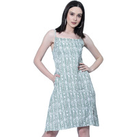 Oomph! Women's Crepe A-Line Mini Dress (Md663_Light Green