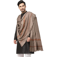 Weavers Villa Men's Woolen Lohi/Shawl (Ms-Kinnauri, Darkgrey), 112Cm X 225Cm