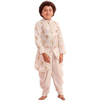 Pspeaches Boys Floral Printed Regular Kurta With Dhoti Pants (14-15Years)