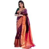 Flosive Women's Kanjivaram Pure Silk Saree