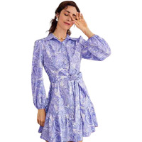 Greciilooks Womens Rayon A-Line Regular Fit Dress (Purple, Xx-Large)