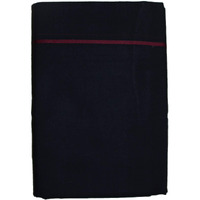 Prakasam Cotton Mens Single Colour Dhoti/Single Mundu/1.28X2.00 Meter Single Dhoti (Black)