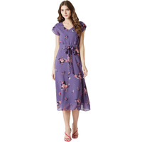 Miss Chase Women's Georgette A-Line Dress(Mcss19D12-95-190-04,Multicolor-Base Purple,Medium)