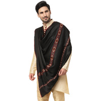 Weavers Villa Men's Woolen Lohi/Shawl (Ms-Kullu, Black), 112Cm X 225Cm
