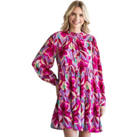 Greciilooks Rayon Fit And Flare Standard Length One Piece Maxi Bodycon Dresses Midi Dress For Women (Gl-Wd1118_Pink_S)