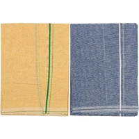 Prakasam Cotton Men's Single (1.27 X 1.95 Meter) Colour Dhoti (L.C) Pack Of 2 (Code-2/6)