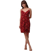 Purvaja Womens Bodycon Mini Length Dress (Wini-169_Red_Medium)