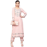 Idalia Baby Pink Embroidered Kurta With Pants