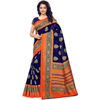 Satrani Art Silk Ready To Wear Saree (815St199_Navy Blue_One Size)