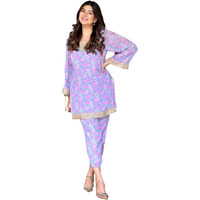 Lookmark Women's Cotton Blend Kurta And Pant - Suitable For Every Indian Occasion (Az-Lm-Og-Ks2185-M)