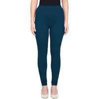 Shasmi Women's Stretch Leggings Com Chudidar Blue Morpich 73_Dark M