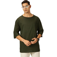 Thomas Scott Men's Linen Relaxed Shirt (Ts1525_Olive