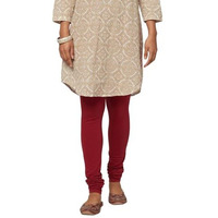Fabindia Women's Regular Churidar (2103222Maroon_Maroon